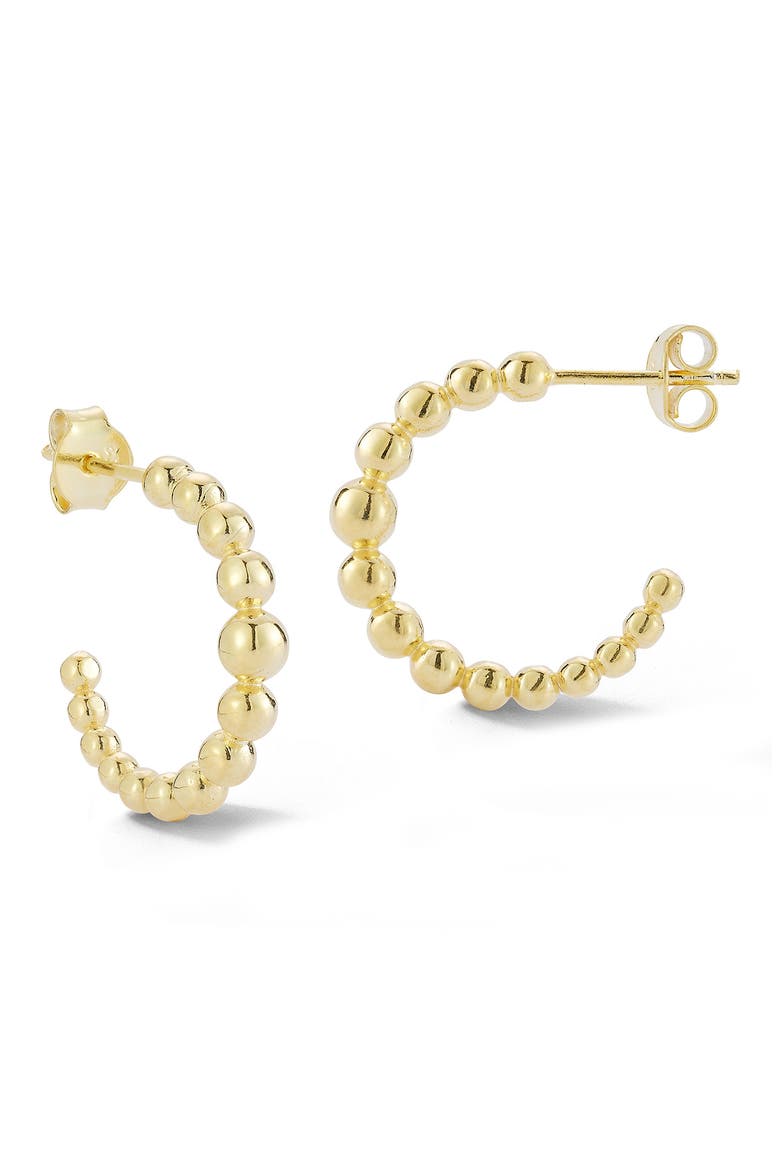 Bubble Hoop Earrings, Main, color, GOLD