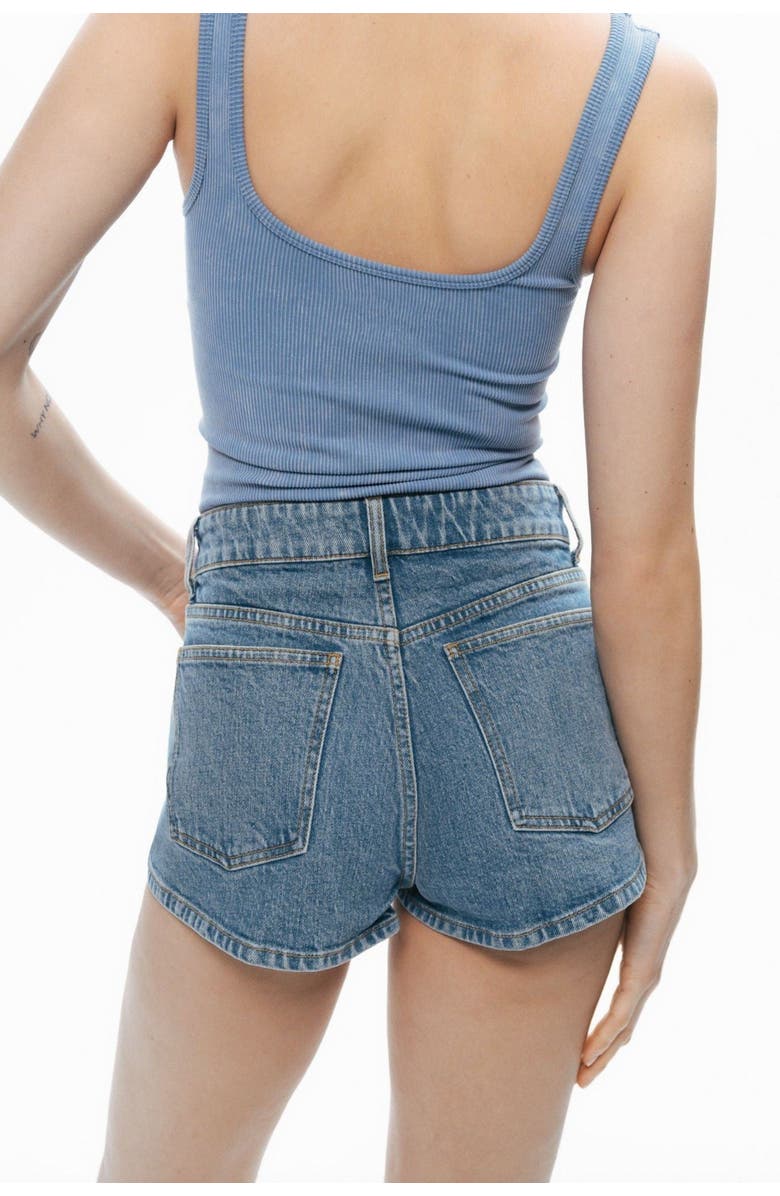 Nocturne Mini Denim Shorts, Alternate, color, 