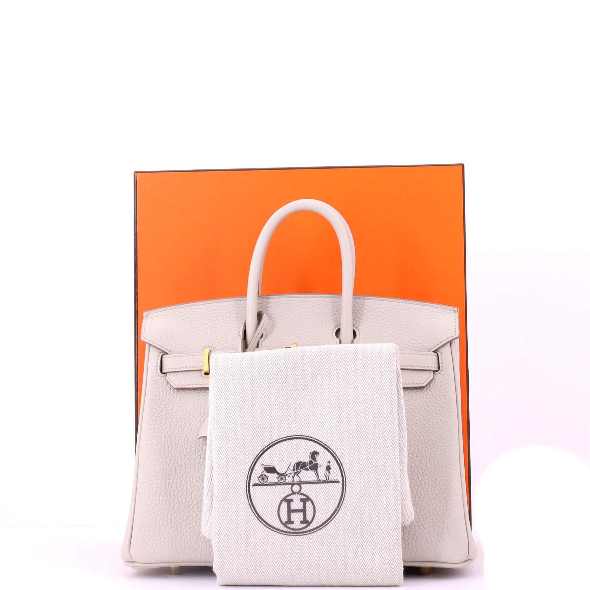 Pre-Owned Hermes Birkin Handbag Light Togo with Gold Hardware 25, Alternate, color, Beton