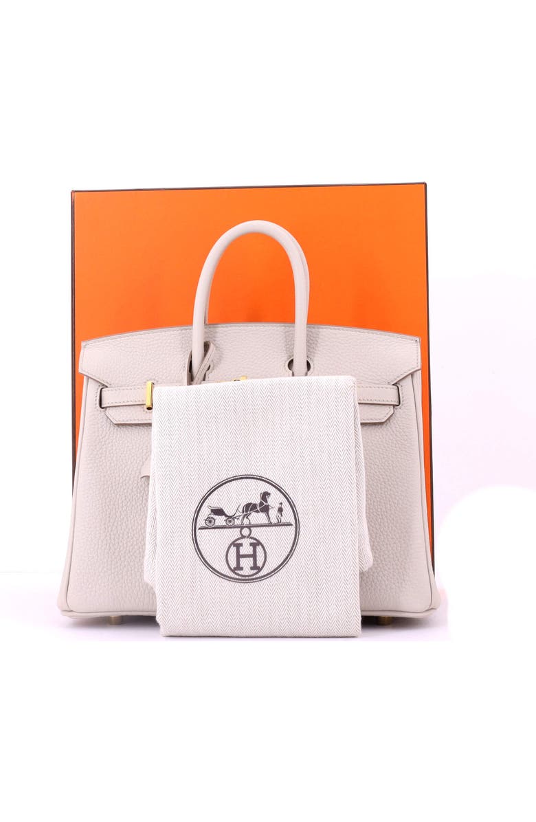 Pre-Owned Hermes Birkin Handbag Light Togo with Gold Hardware 25, Alternate, color, Beton