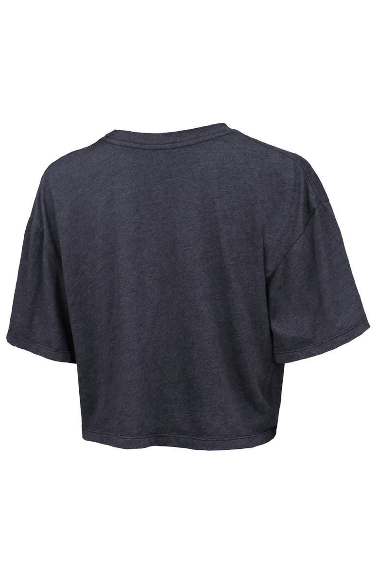 Majestic Threads Women's Majestic Threads Navy Oklahoma City Thunder Boxy Crop Top, Alternate, color, Navy