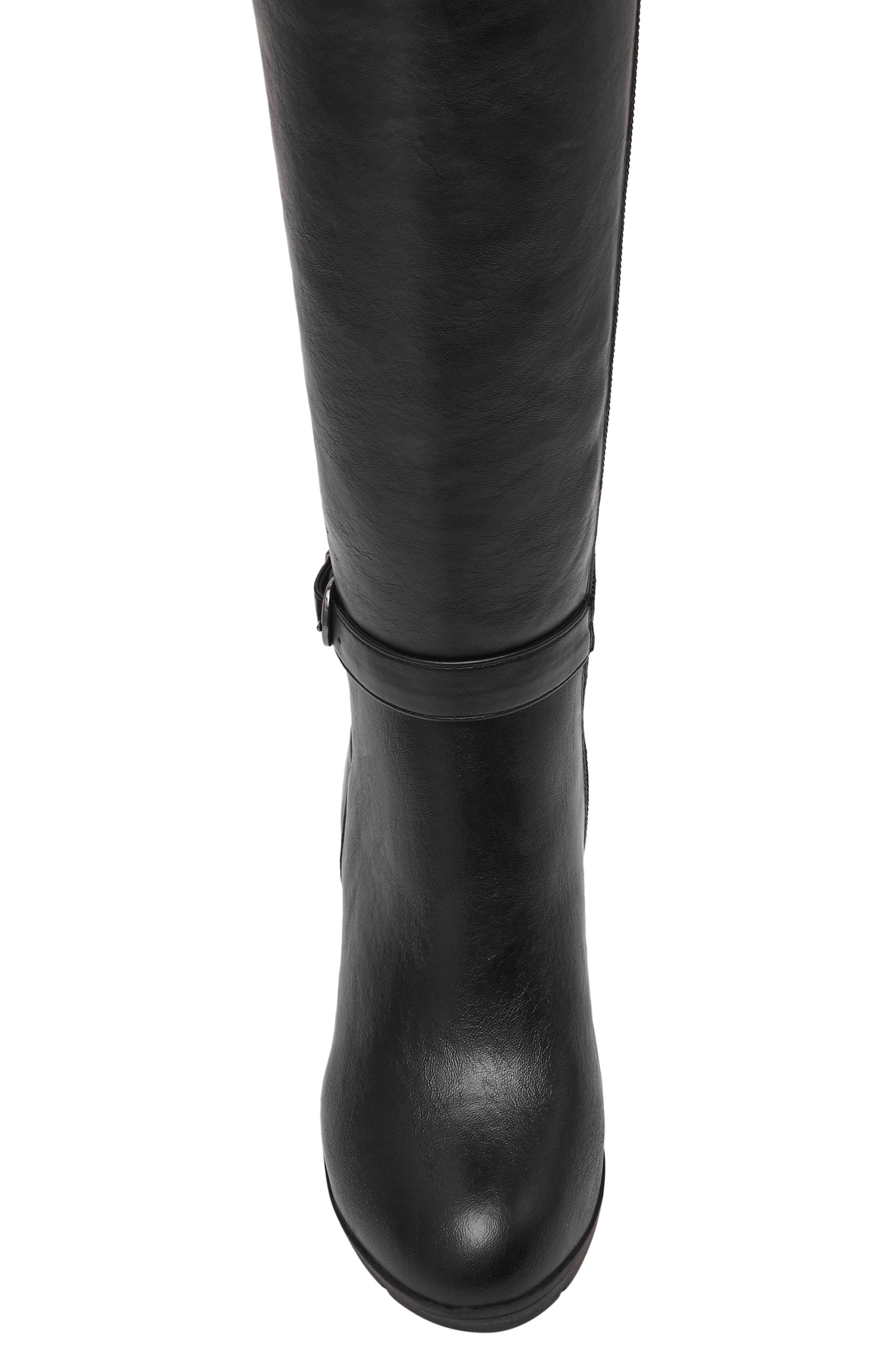 Anne Klein Rissa Knee High Boot, Alternate, color, Black Nappa Pu