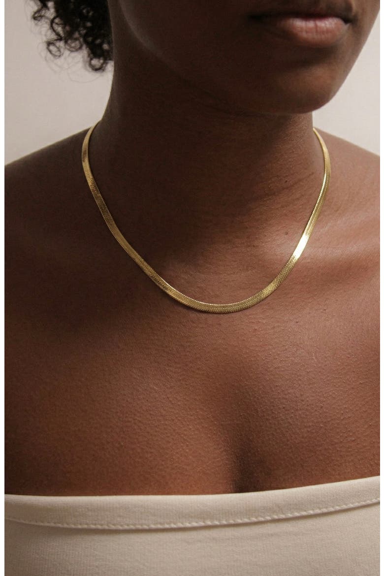 Montana Grande Snake Chain Necklace in Gold, Alternate, color, Gold