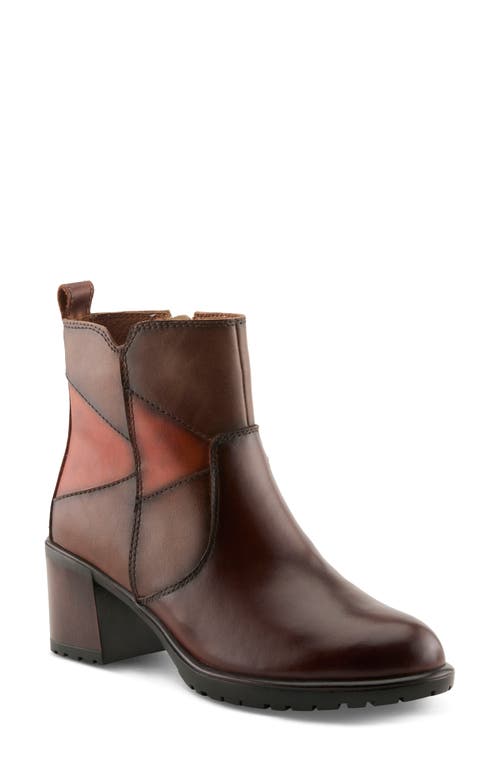 Spring Step Patchpower Bootie In Brown