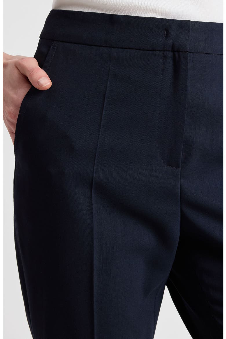 Bethany Flared Pant in Virgin Wool Stretch, Alternate, color, MIDNIGHT