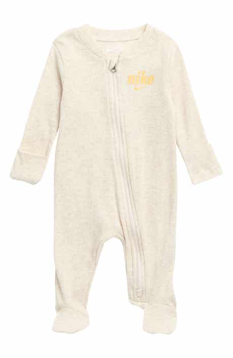 Nike Cotton Blend Ribbed Zip Footie