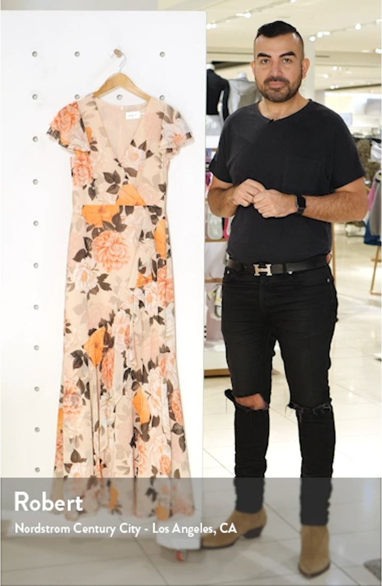 Faux Wrap Maxi Dress, sales video thumbnail