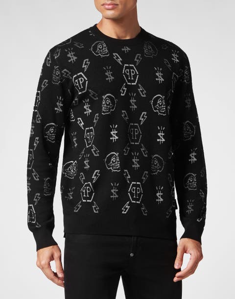 Pullover Round Neck Monogram Men