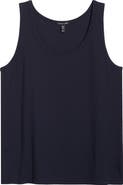 Eileen Fisher Scoop Neck Organic Cotton Tank