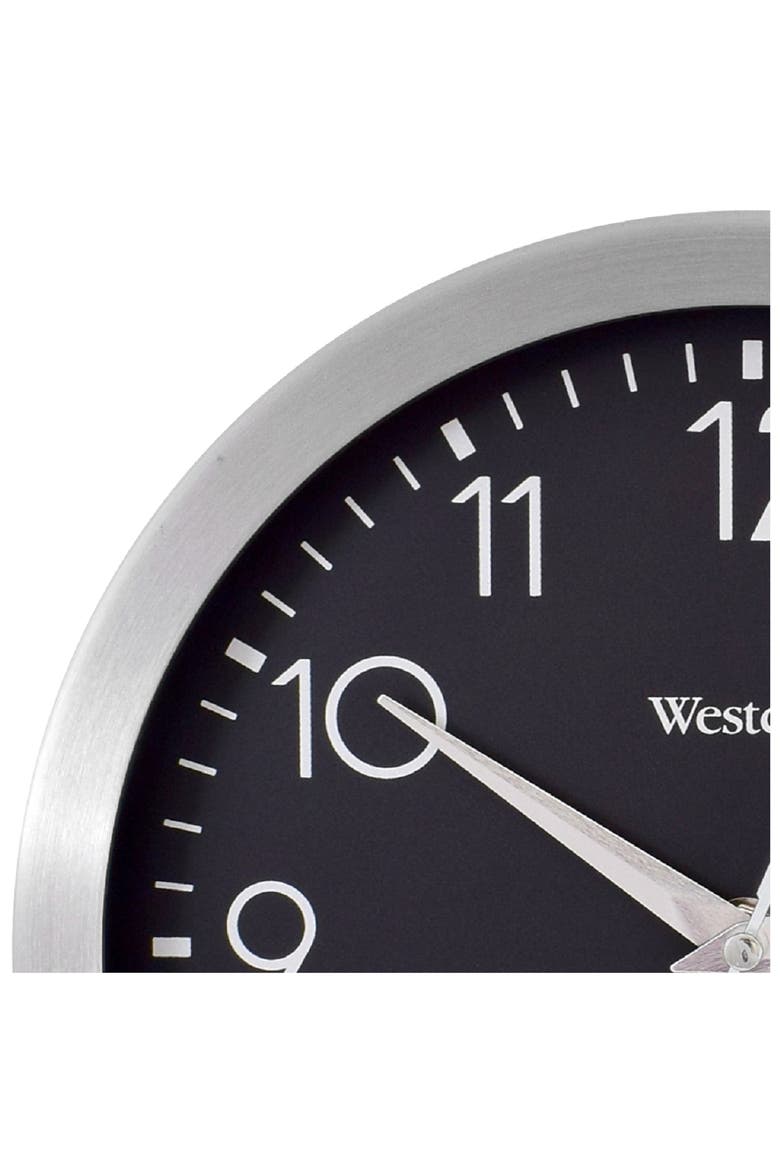 Aluminum Wall Clock, Alternate, color, SILVER