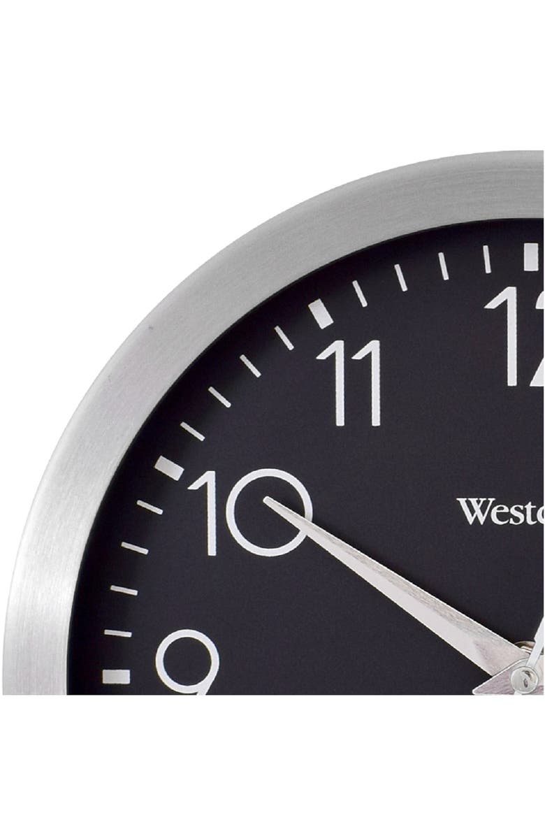 Westclox Aluminum Wall Clock, Alternate, color, Silver