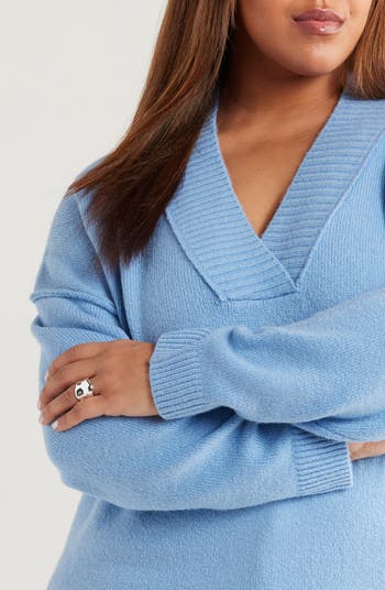 Slouchy V-Neck Sweater