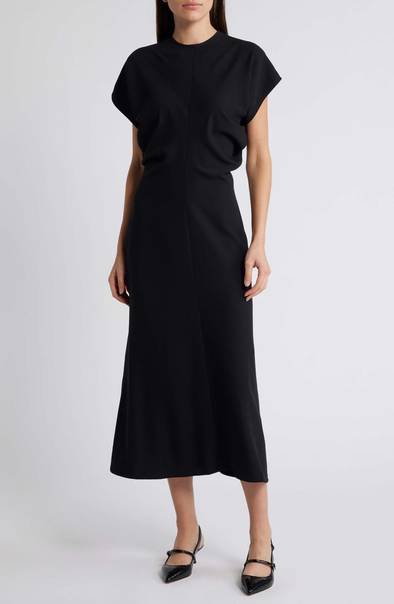 Luxely Theo Drape Midi Dress, Main, color,