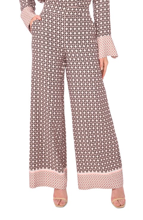 Maya Geo Print Wide Leg Pants