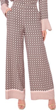 Ted Baker Maya Geo Print Wide Leg Pants