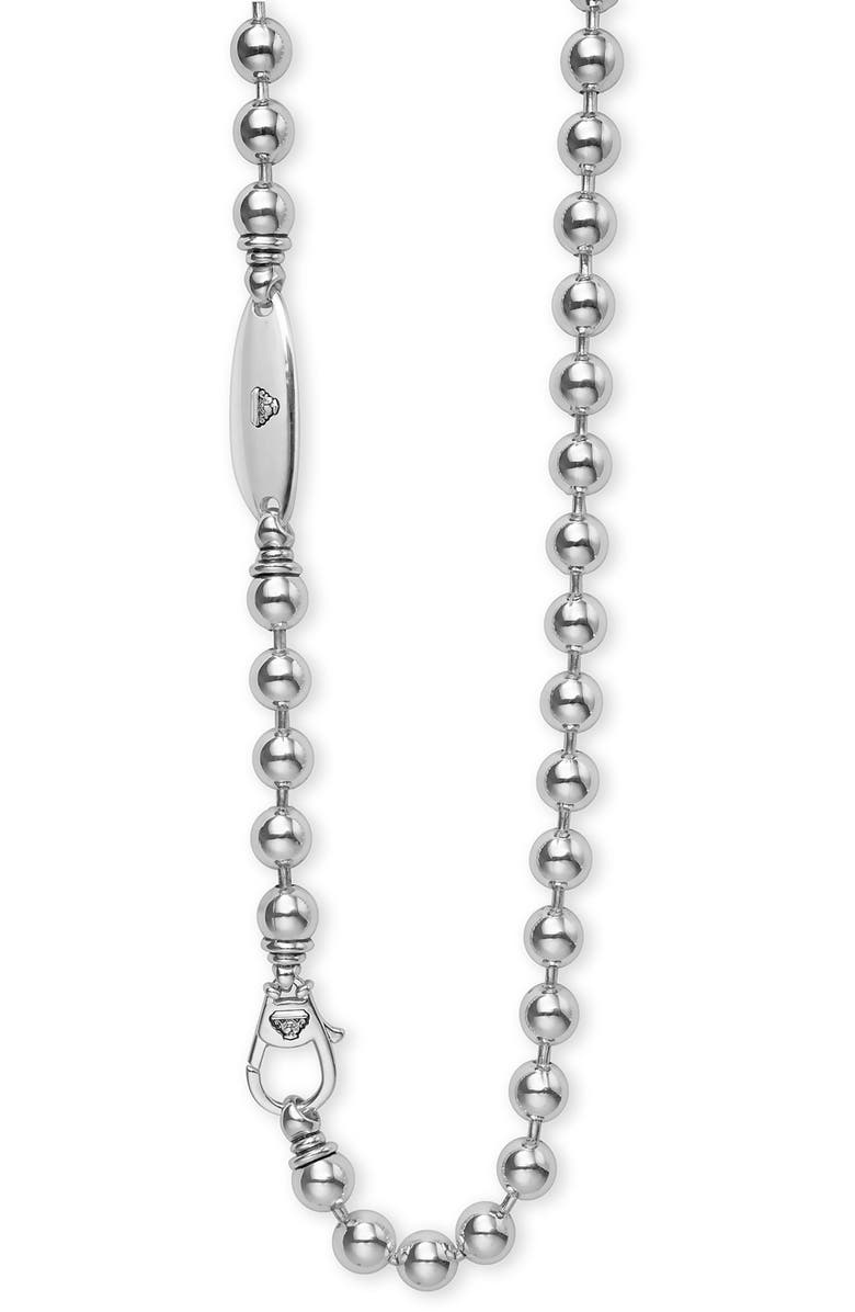 LAGOS Men's 8mm Ball Chain Necklace, Alternate, color, Silver