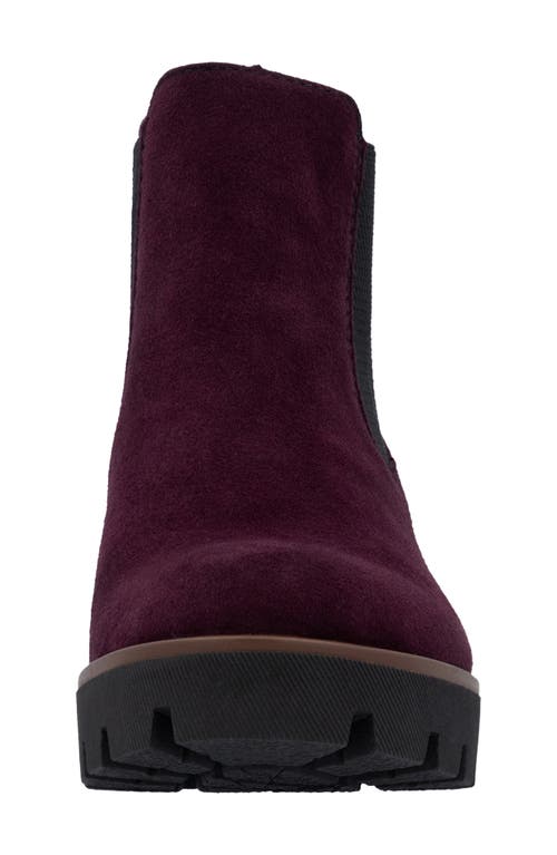 Rieker Amalia Ankle Chelsea Boot In Burgundy