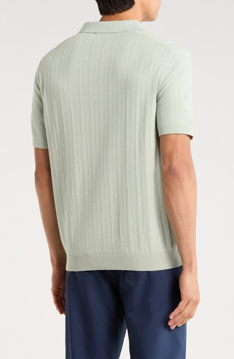 Robert Barakett Beaufort Short Sleeve Knit Cardigan, Alternate, color, Aqua Green