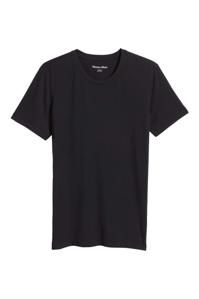 Knox Solid Black T-Shirt, Alternate, color, BLACK SOLID