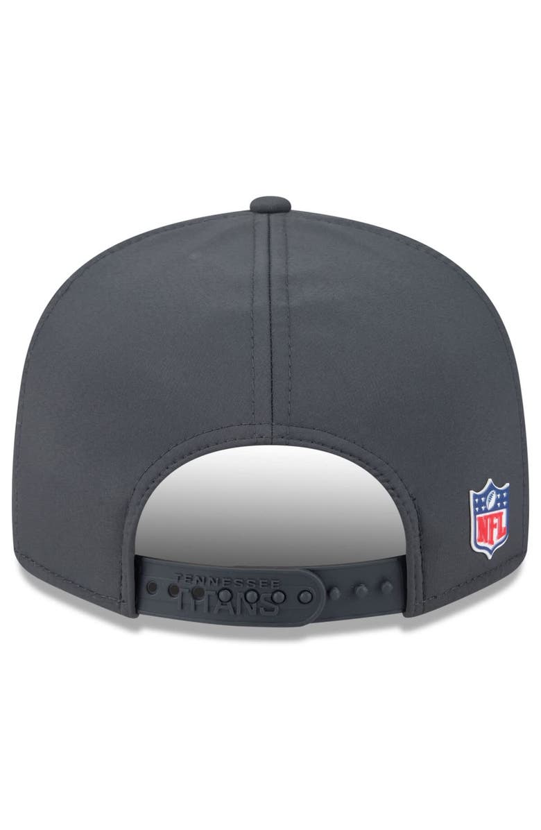 New Era Men's New Era Charcoal Tennessee Titans 2025 Sideline Cold Weather Split Panel 9FIFTY Snapback Hat, Alternate, color, Charcoal