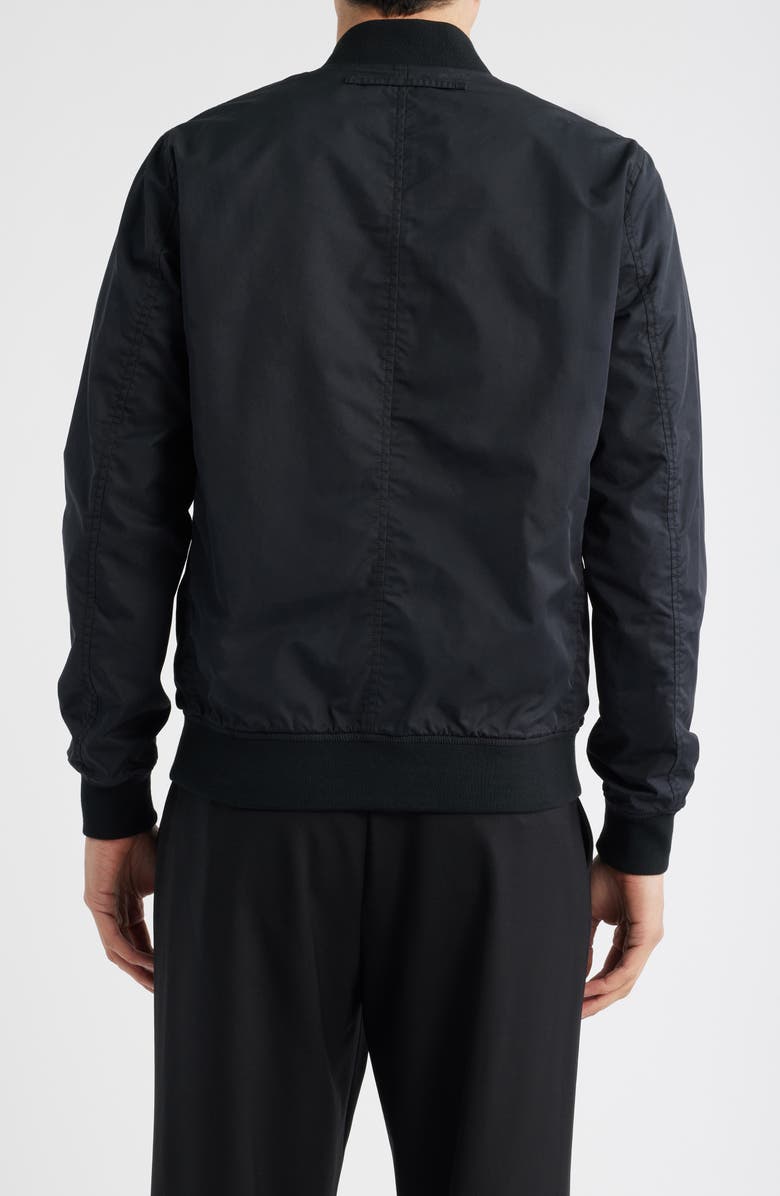 AllSaints Bassett Reversible Bomber Jacket, Alternate, color, Black/ Turbo Blue