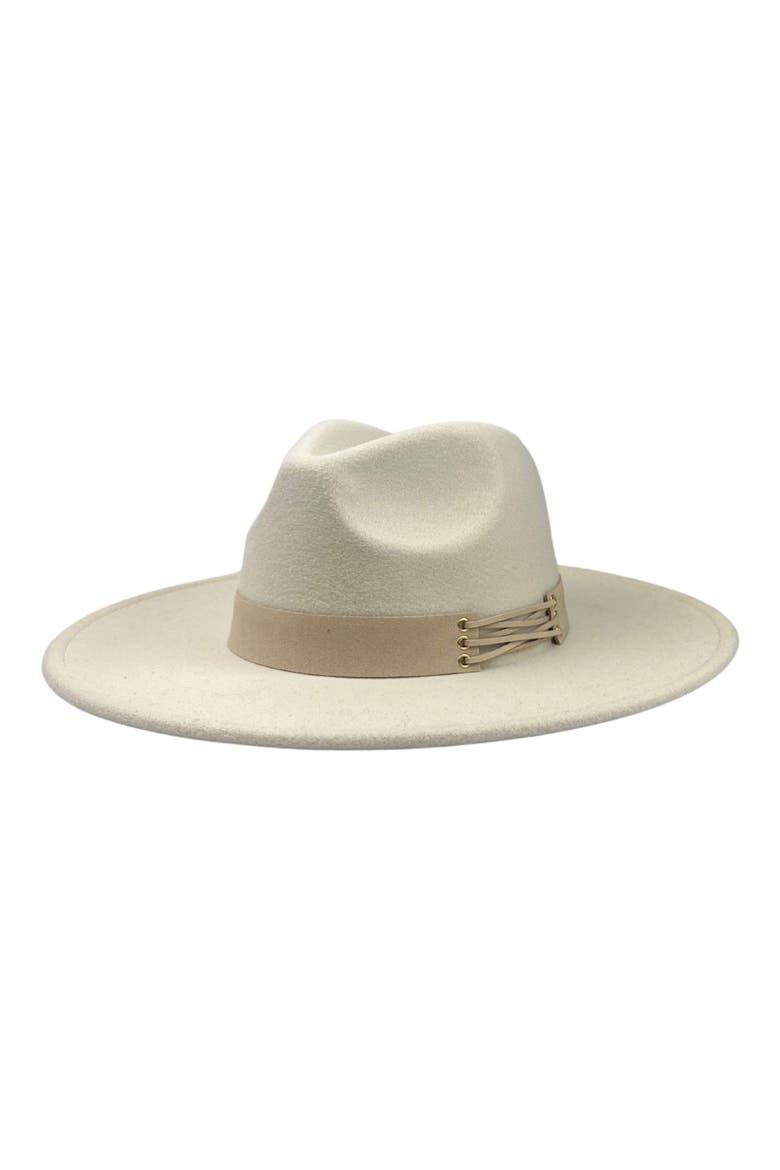Wide Brim Felt Panama Hat, Main, color, IVORY