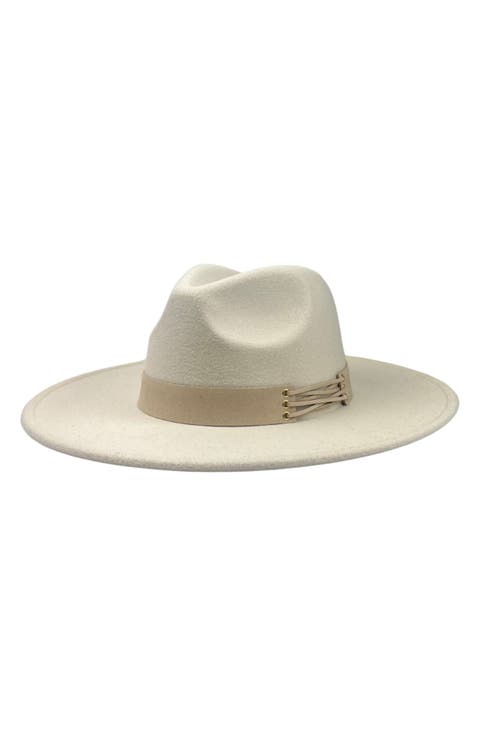 Wide Brim Felt Panama Hat