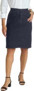 Jessica London True Fit Stretch Denim Short Skirt
