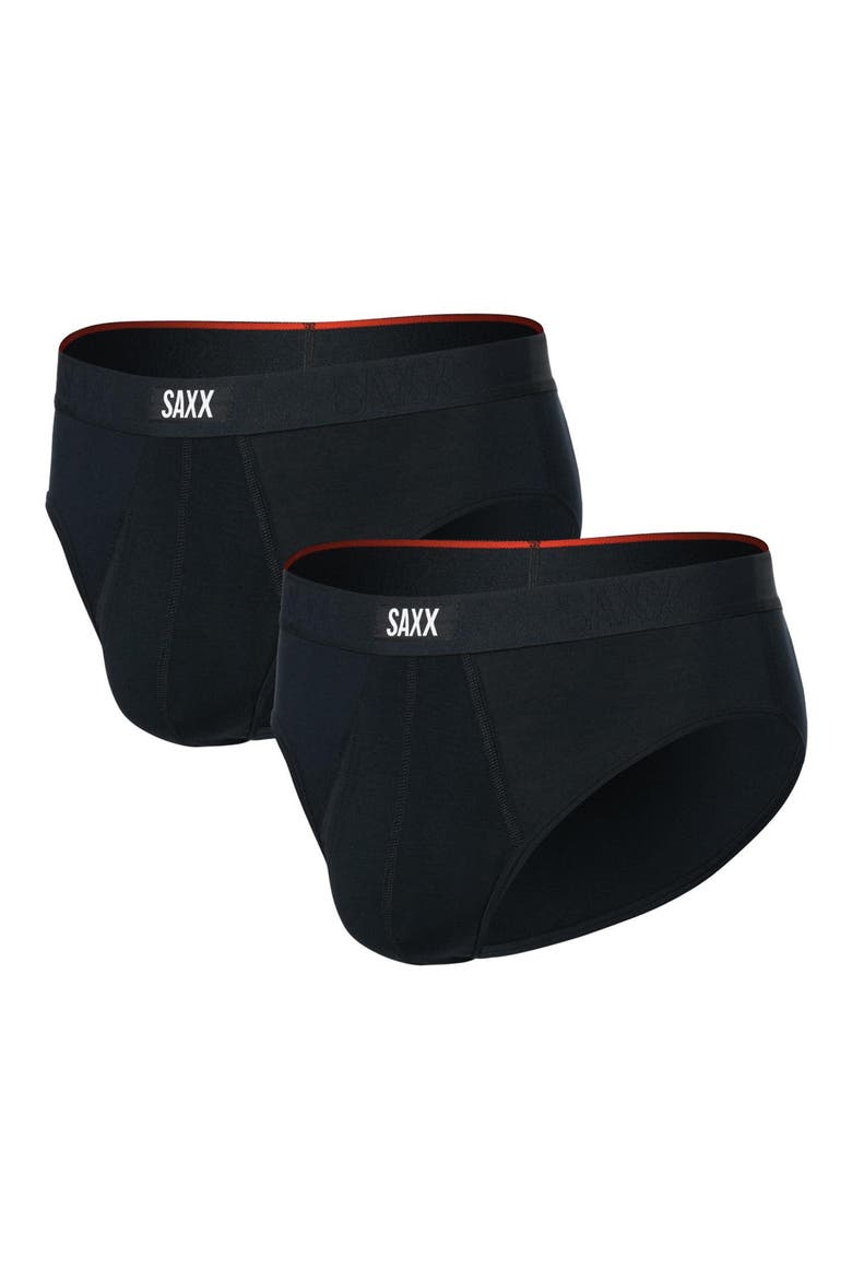 Assorted 2-Pack Vibe Xtra Soft Comfort Briefs, Alternate, color, BLACK
