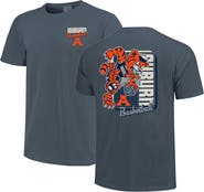 IMAGE ONE Men's Navy Auburn Tigers Comfort Colors Mascot Dunk T-Shirt