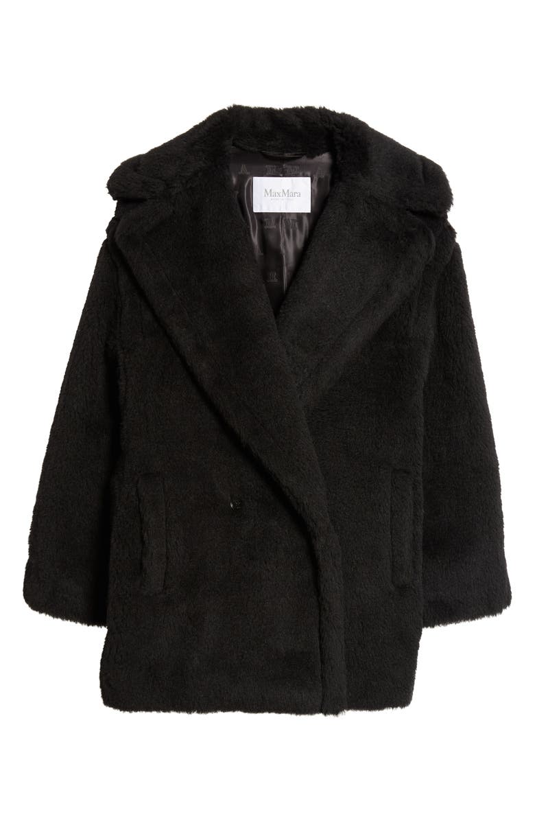 Max Mara Olga Short Virgin Wool & Cashmere Coat, Alternate, color, 