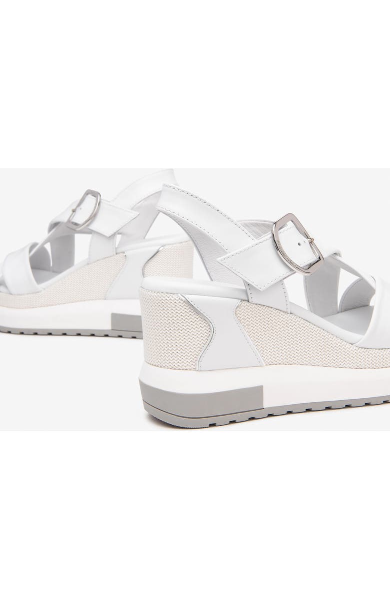NeroGiardini Sport Wedge Sandal, Alternate, color, White