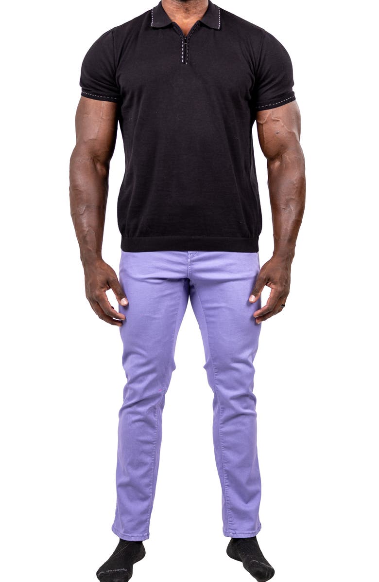 Maceoo Marthyr Stretch Skinny Jeans, Alternate, color, Purple