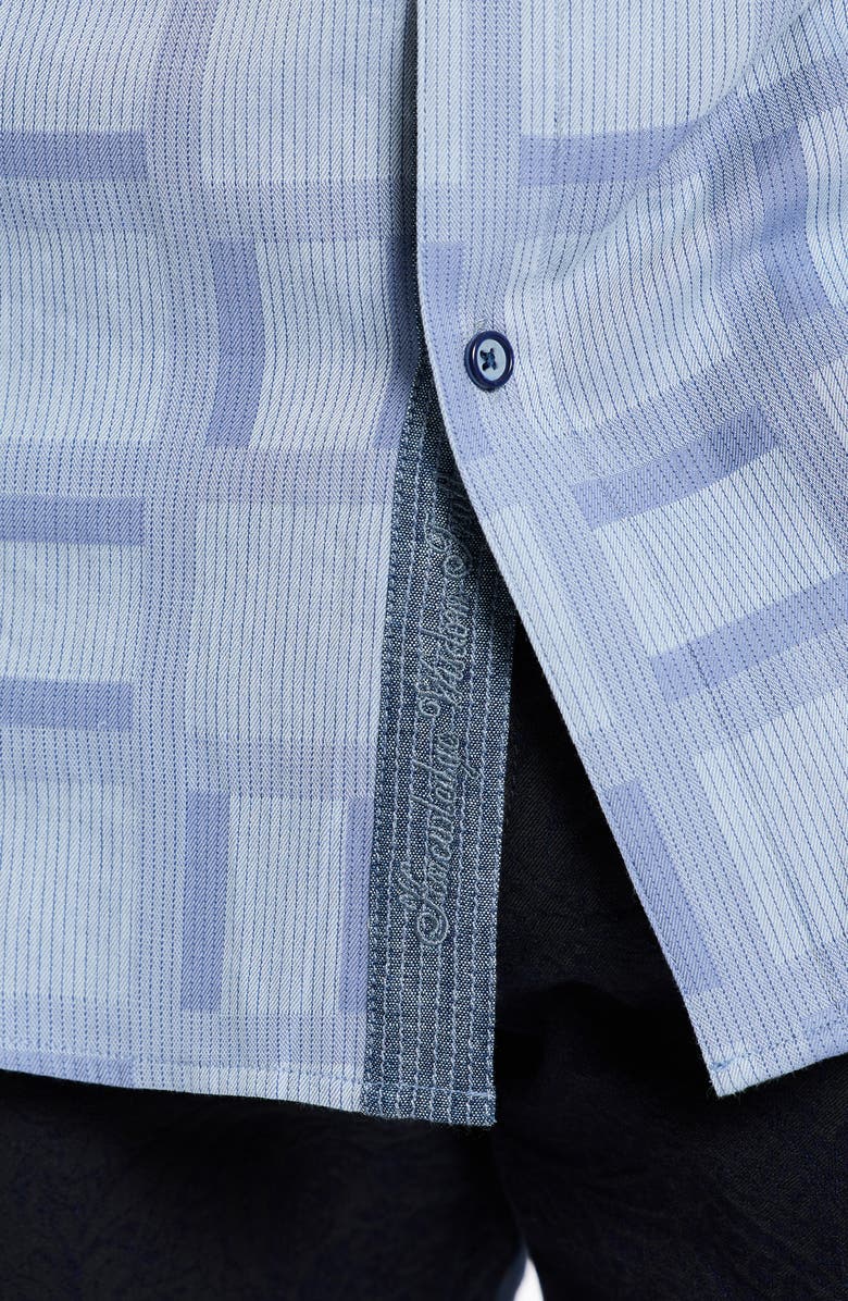 Robert Graham Eaton Long Sleeve Button-Up Shirt, Alternate, color, Grey