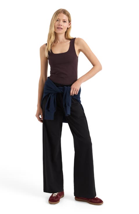 On The Go-To Square Neck Tank Made With Organic Cotton