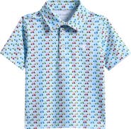 AMERICAN FIT Kids' Multicolor Golf Cart Print Polo
