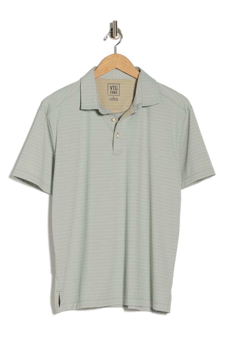 Nublend Stripe Hybrid Piqué Polo, Alternate, color, SILVER GREY
