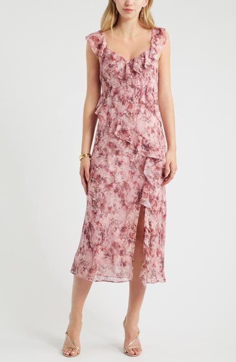 Ruffle Midi Dress