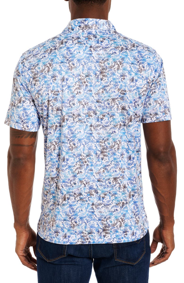 Robert Graham Shark Bait Print Golf Polo, Alternate, color,