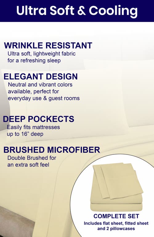 Luxury Home Deep Pocket Microfiber Sheet Set