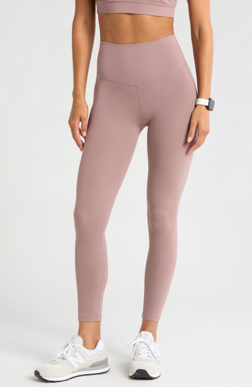Zella Studio Luxe High Waist 7/8 Leggings In Pink