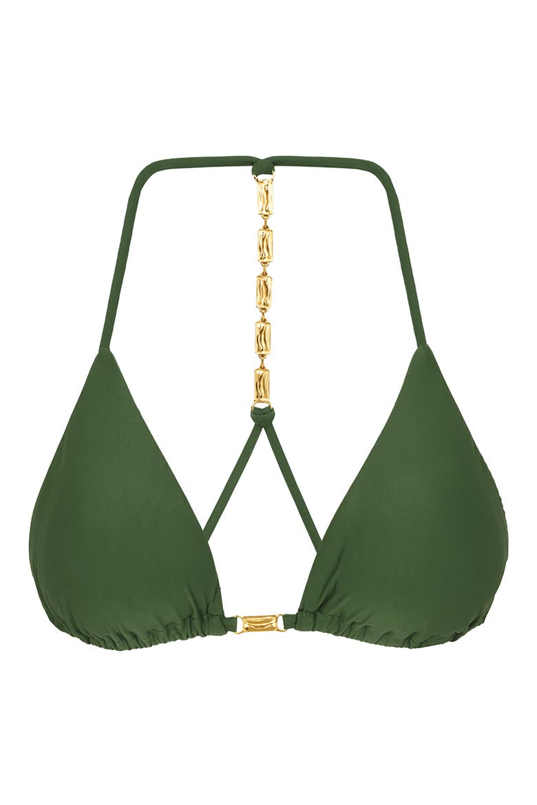 Mage T-Back Bikini Top, Alternate, color, GREEN