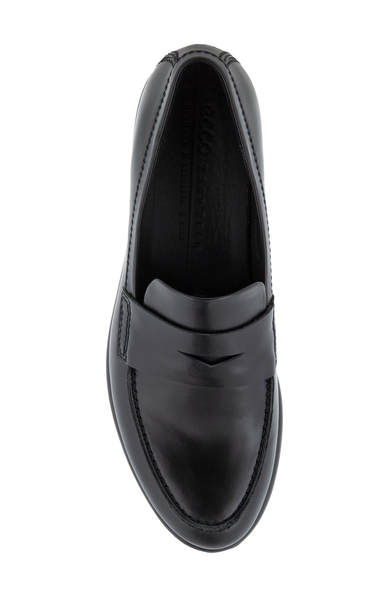 ECCO ModTray Penny Loafer, Alternate, color, Black Leather