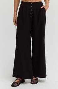 CRESCENT High Waisted Wide Leg Culotte Pants