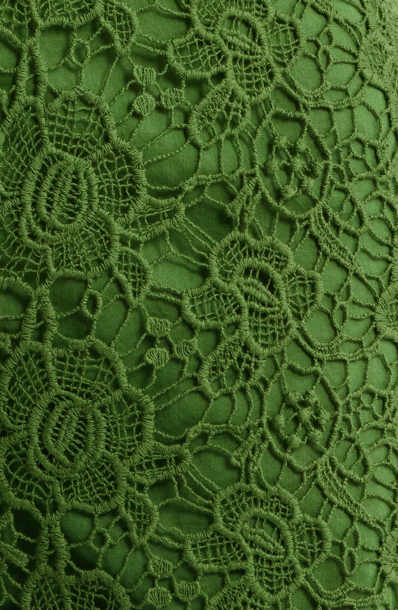 Cleobella Alastair Floral Guipure Lace Shorts, Alternate, color, Garden Green