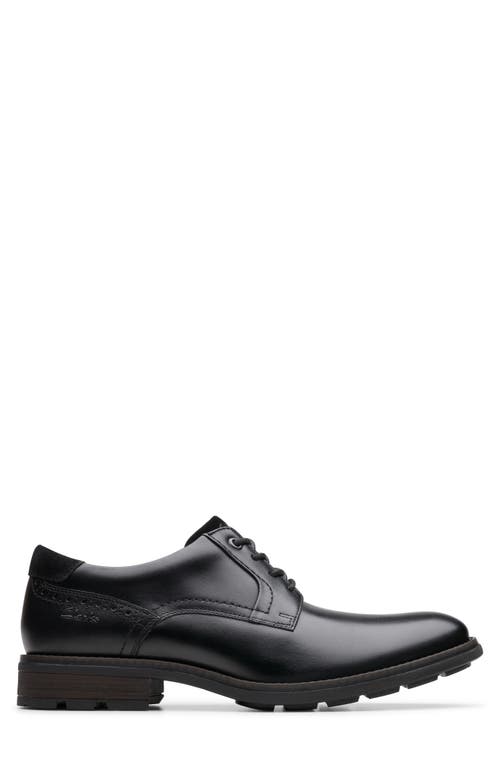 Clarks ® Emmett Plain Toe Derby In Black
