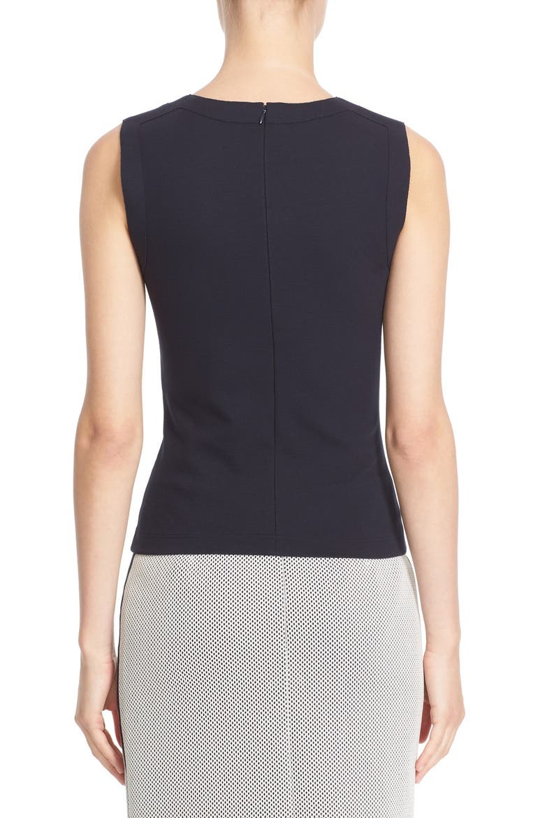 Cutout Stretch Jersey Tank, Alternate, color, NAVY