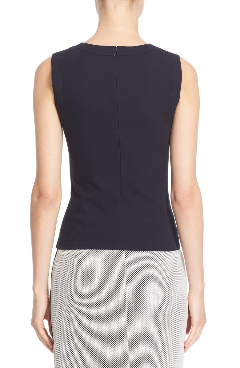 Akris punto Cutout Stretch Jersey Tank, Alternate, color, 