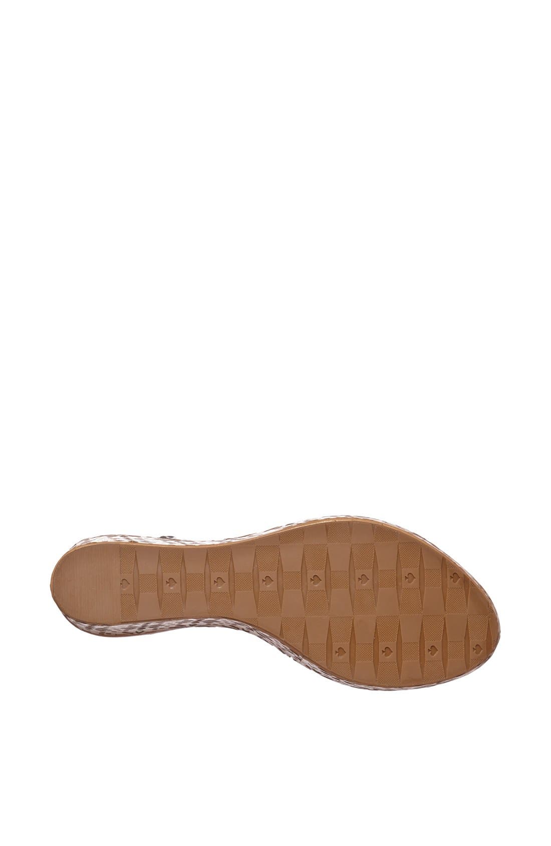 'titi' wedge sandal, Alternate, color, BLACK PATENT