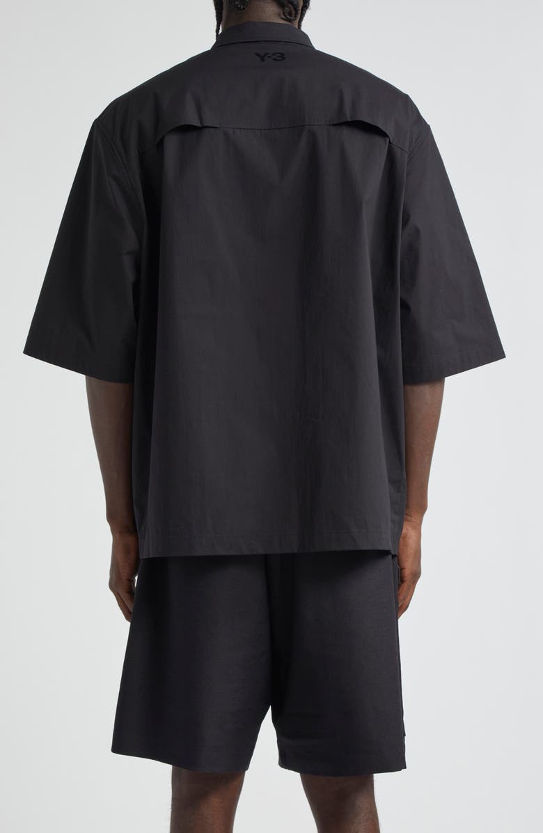 Y-3 Pocket Snap Front Shirt, Alternate, color,